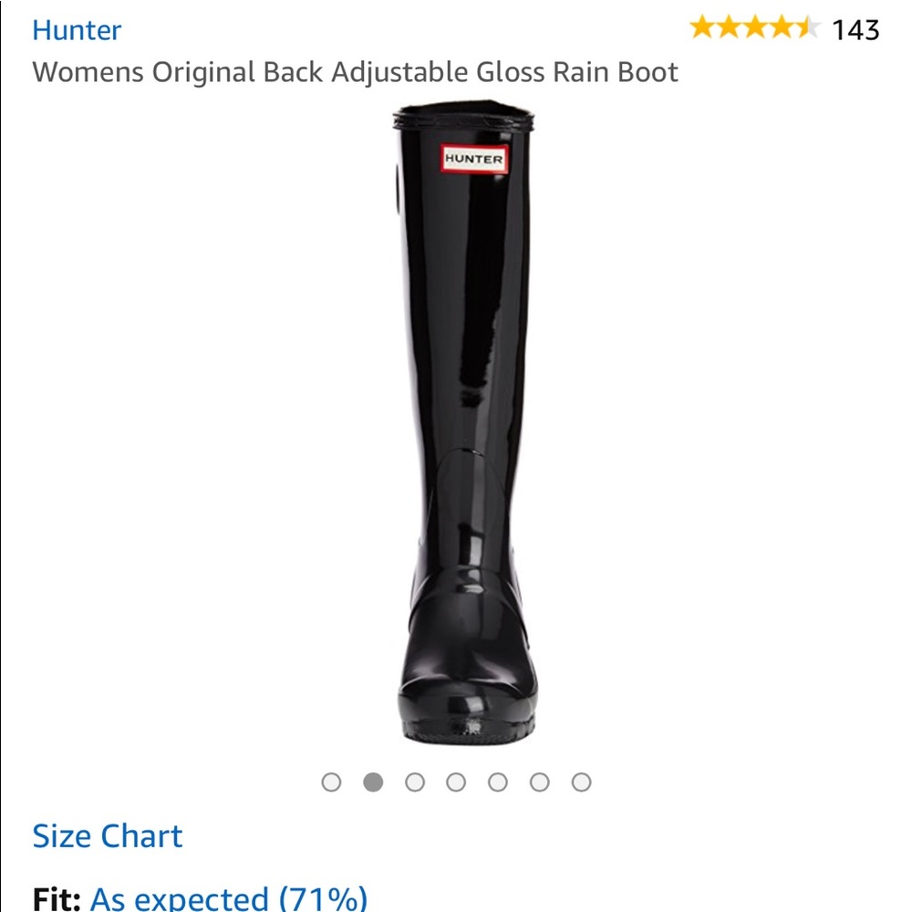 Hunter Rain Boots - Like new worn only a few times